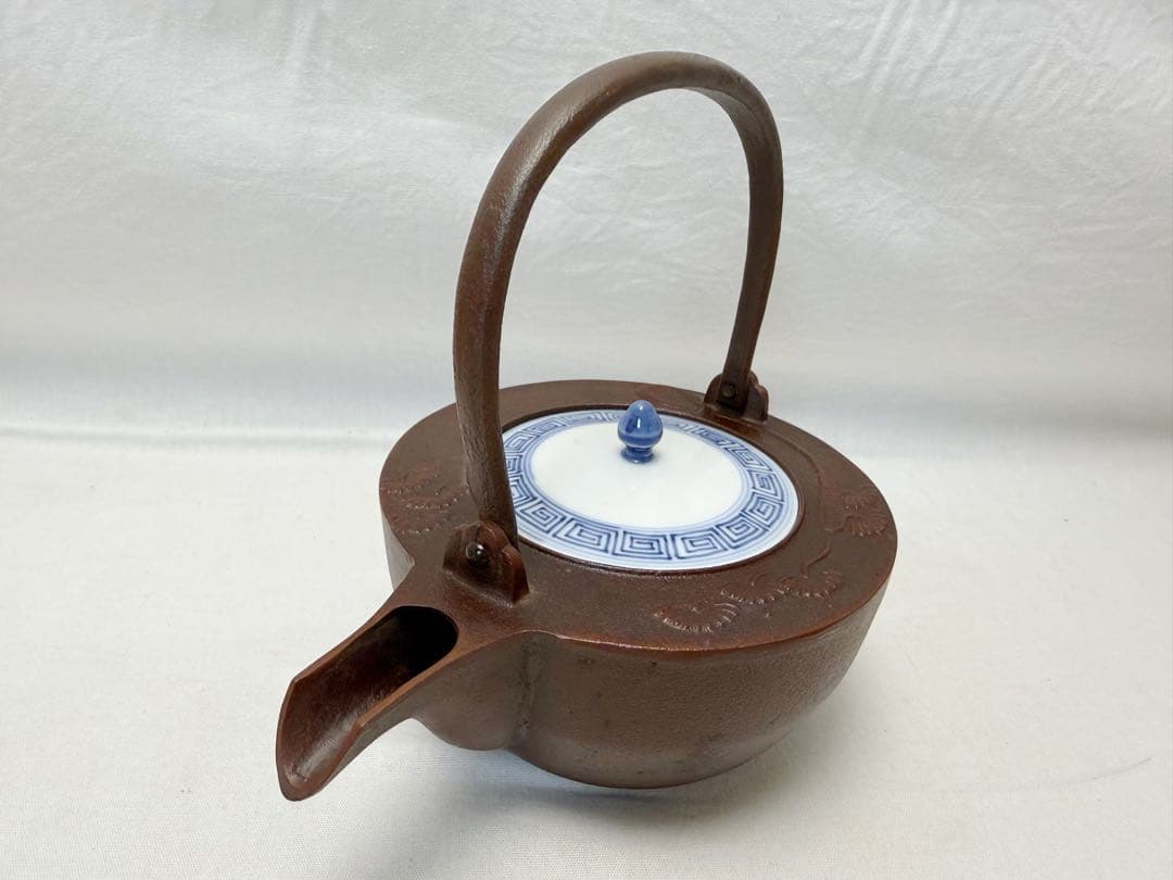 佐藤清光 茶道具 釜 骨董品 古道具 茶釜 古道具 アンティーク