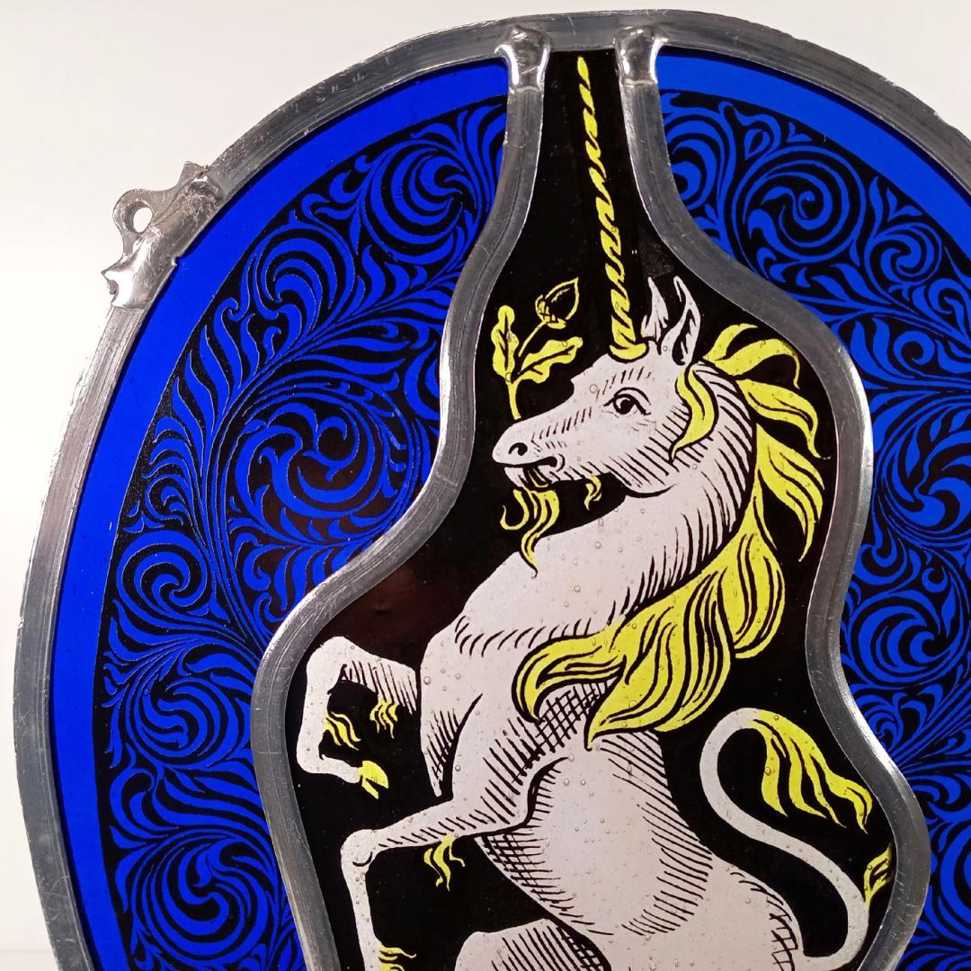 ステンドグラス Unicorn ユニコーン大判 グラスマスターズ社
