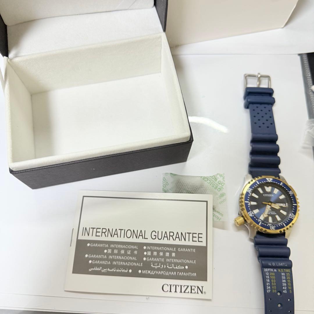 てつCITIZE巻き 限定 ダイバー 防水 ウレタン NY0096-12L