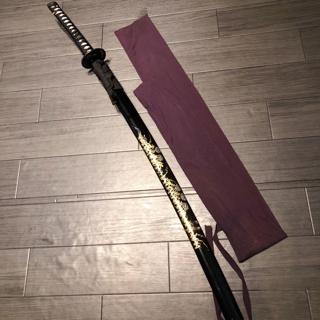 kh　高級模造刀　居合刀　茶拵え　亜合金刀身　名刀　　刀袋あり