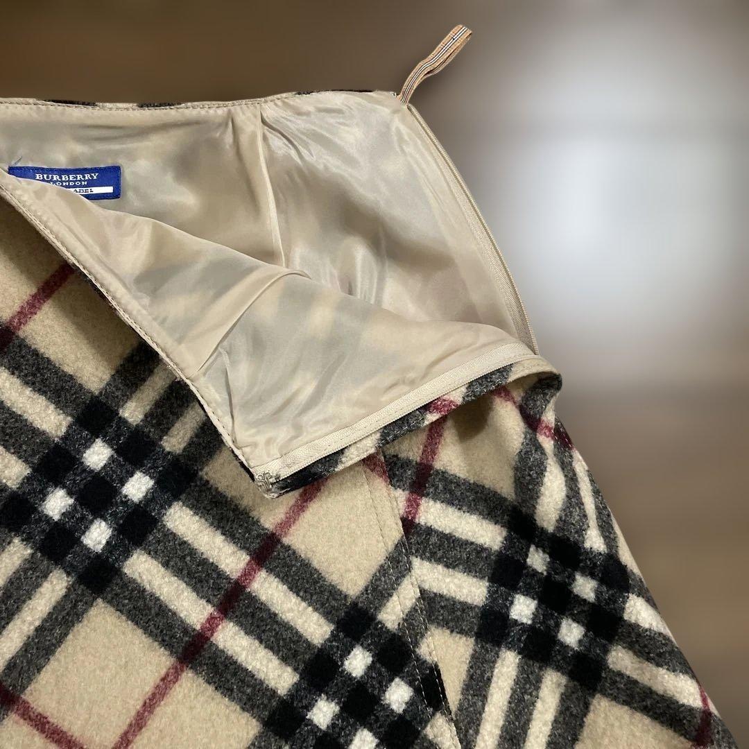 BURBERRY BLUE LABEL ノバチェックウールスカート サイズ36