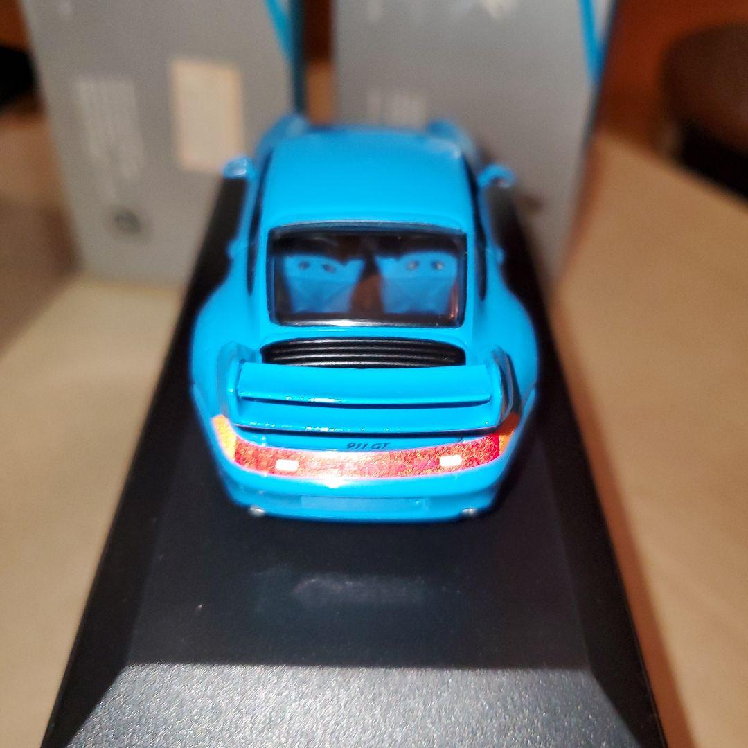 ポルシェ911 GT 2 ミニカー 3台セット、イエロー、ブルー、シルバー、