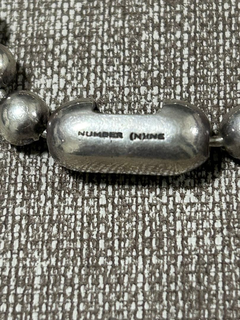 ナンバーナイン×JAM  MADE シルバーボールチェーンブレスレット