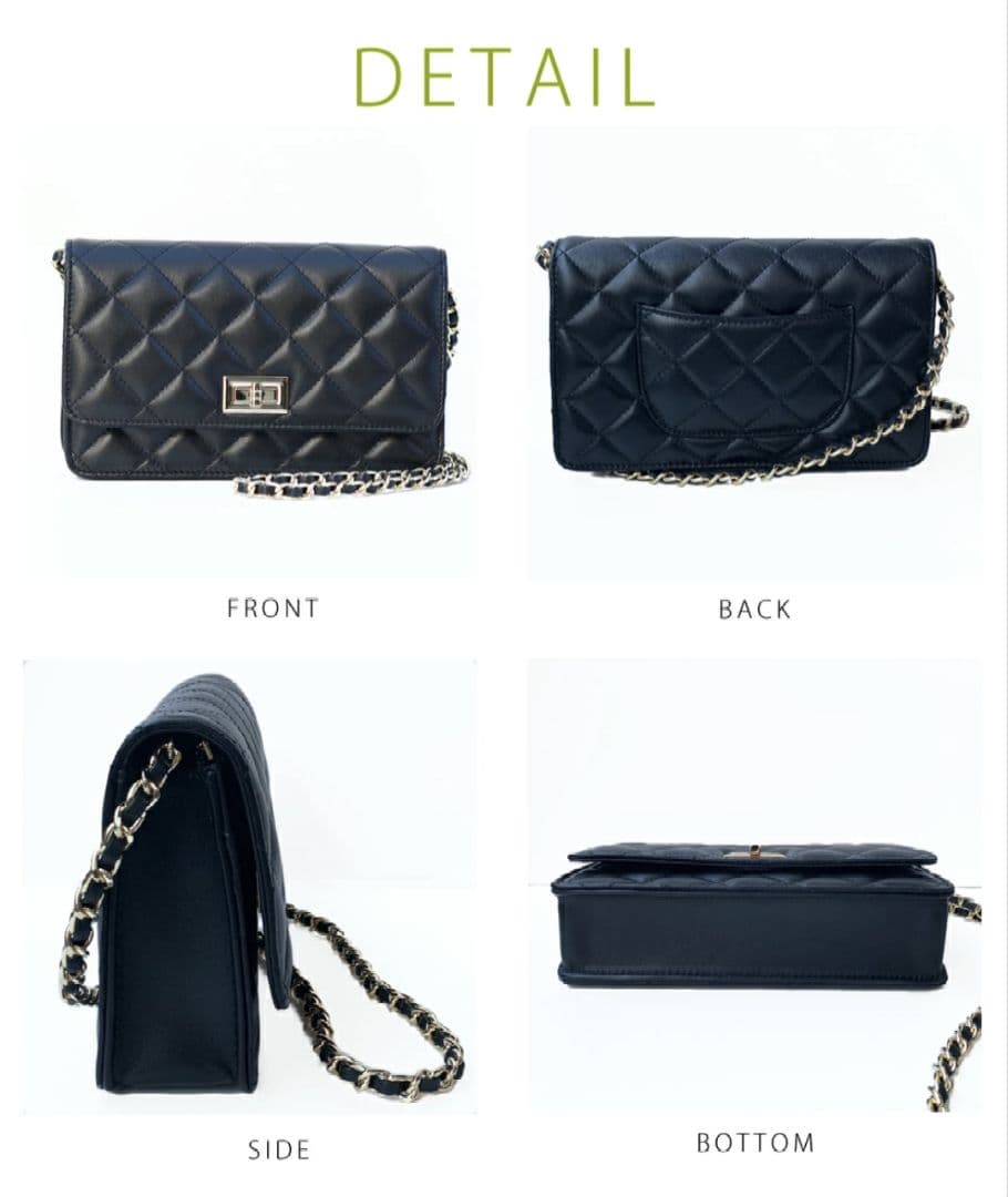 本革 キルティングチェーンバッグ　Oggia オッジア