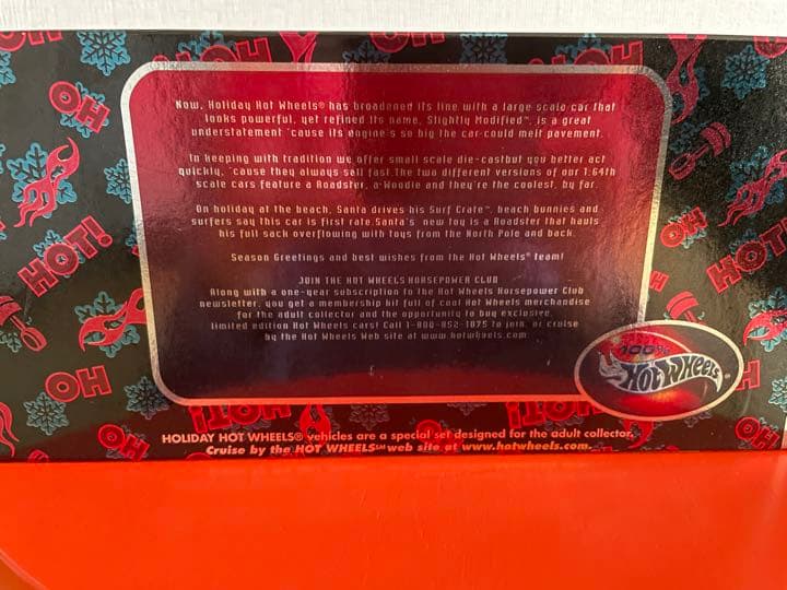 Hotwheels holiday 2001年クリスマス仕様