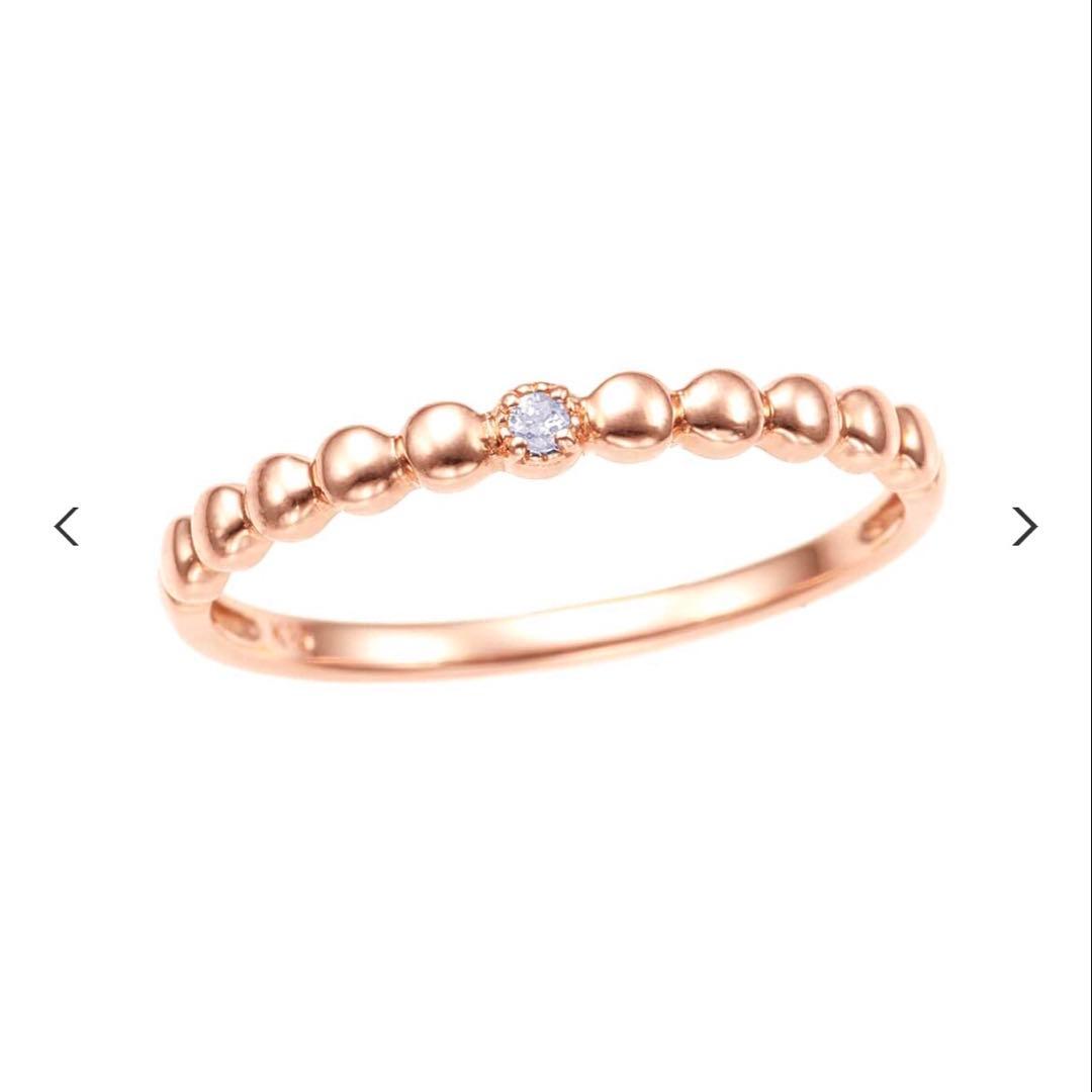 ジュエリーツツミ　リング　11号　K10ピンクゴールド