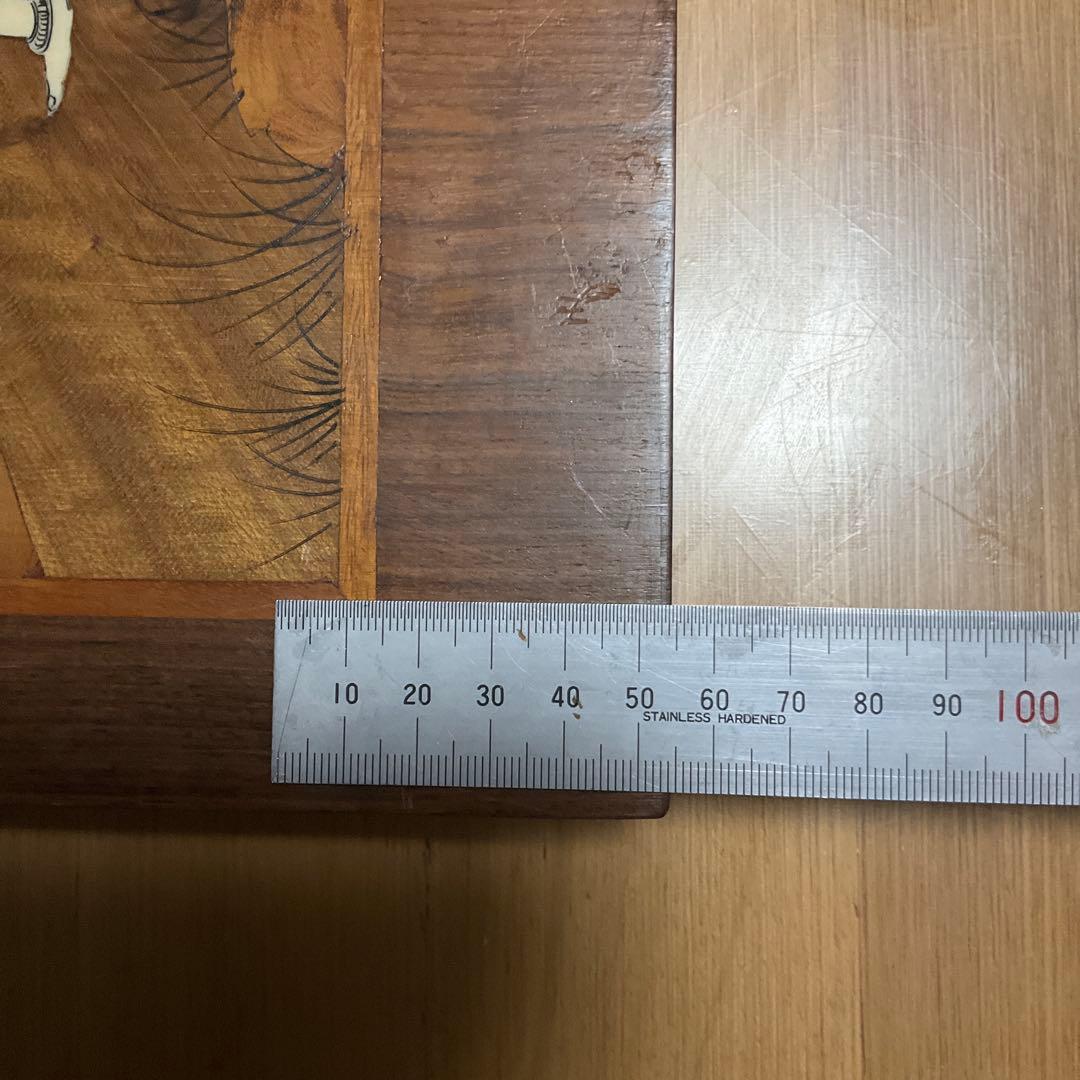 紫檀木の絵画 ウッドアート、インド土産