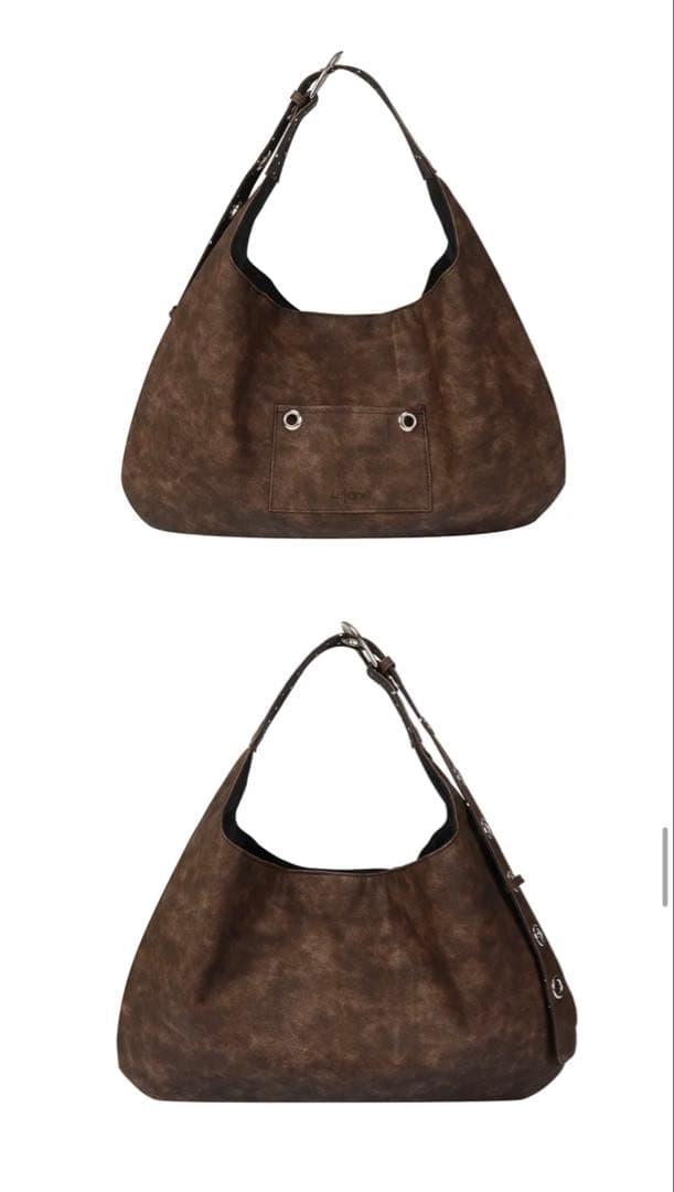 LETERIE バックルリバーシブルショルダーバッグ