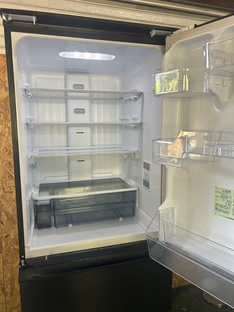 シャープ SJ-P37E4-H 2024年製ブラック冷蔵庫 374L シャープ SJ-P37E4