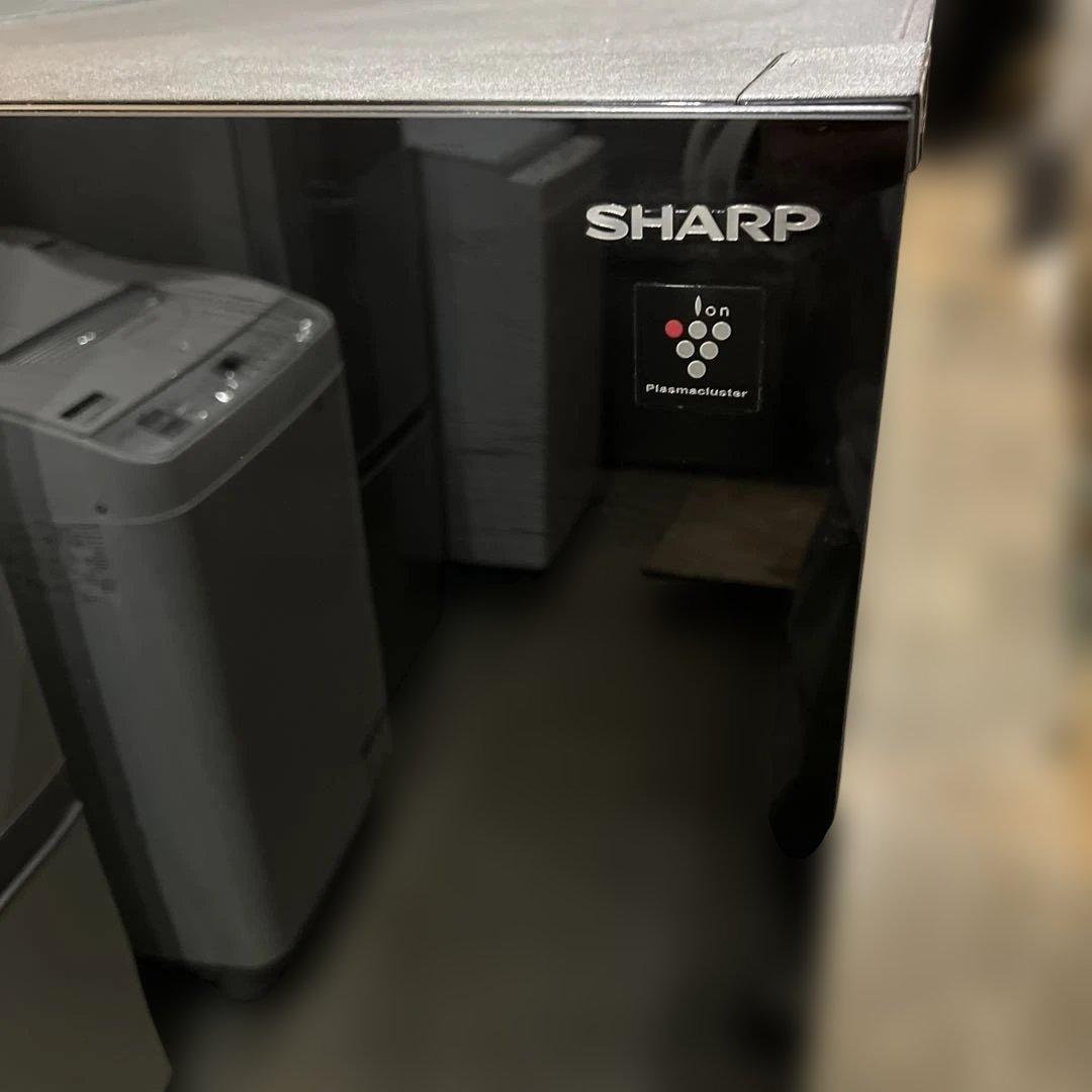 ⭐︎SHARP/シャープ/左右付け替え自在扉/冷蔵庫/ガラス製/プラズマクラスター