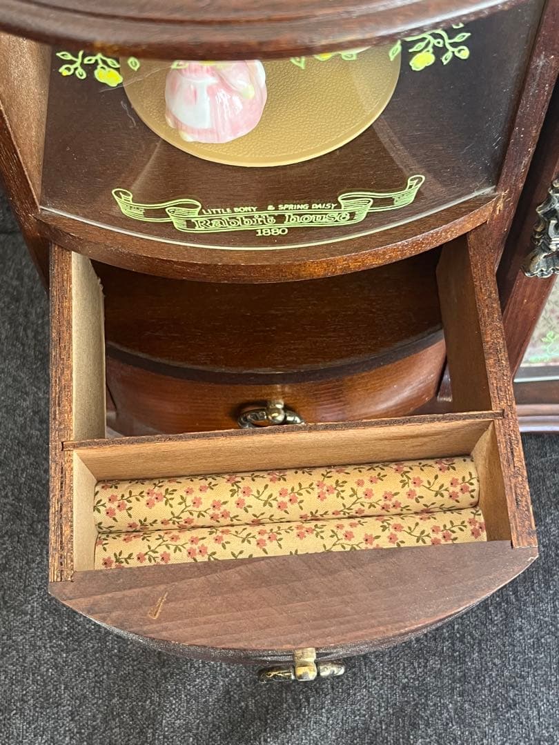 ラビットハウス SANKYO オルゴール ジュエリーボックス アンティーク