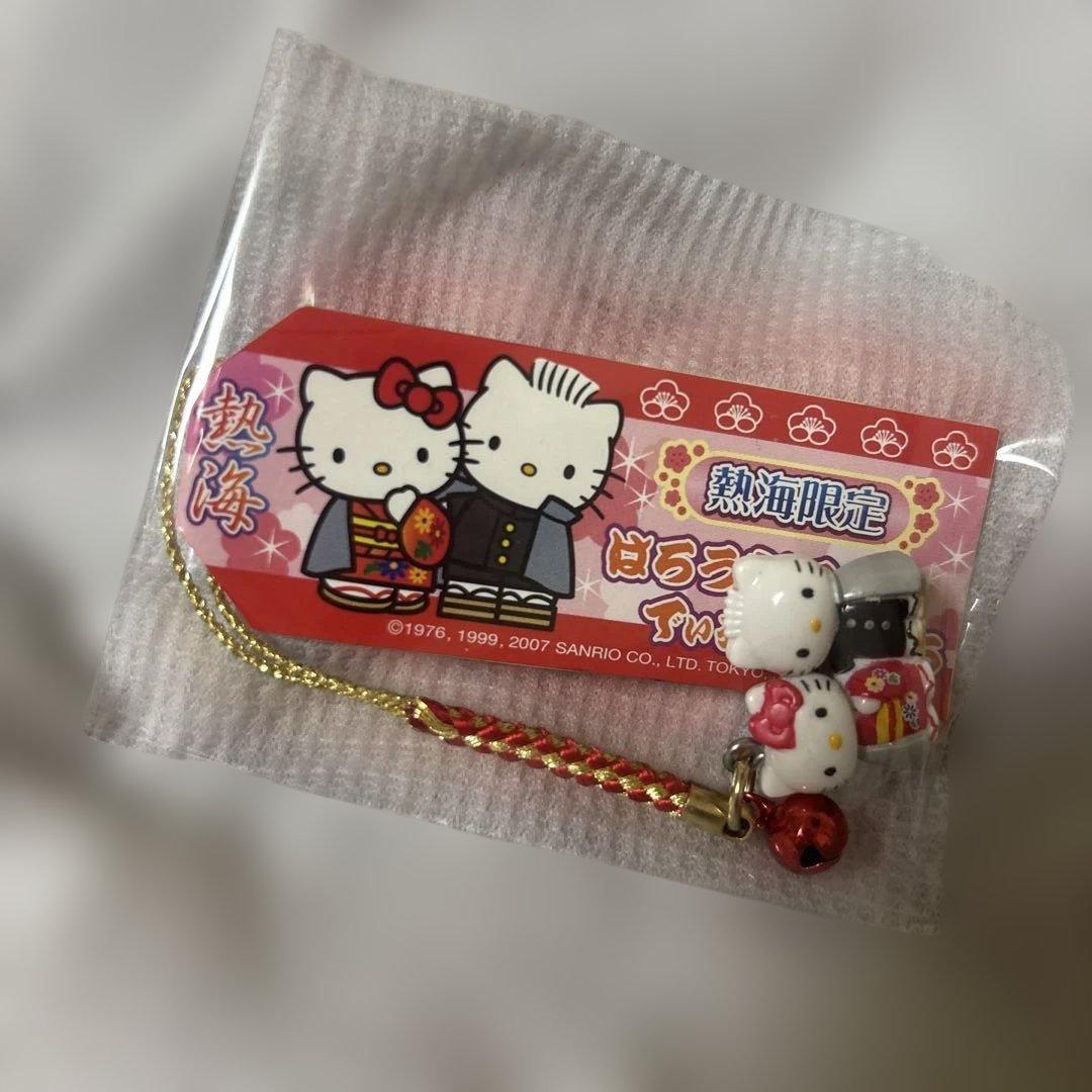 【激レア】キティ&ダニエル　着物キティ　根付　熱海限定　2007年