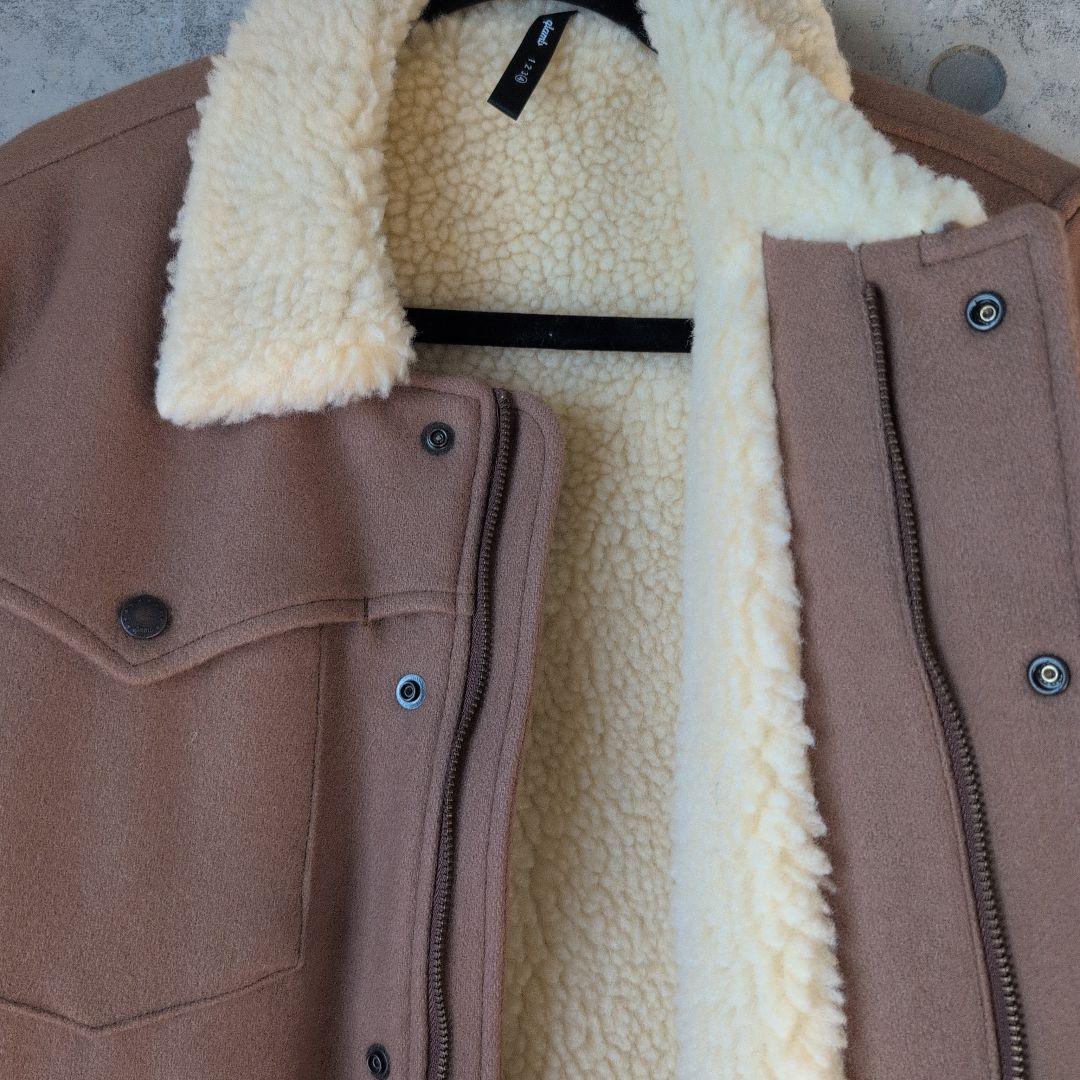 美品 glamb ステラボアジャケット ＸＬ