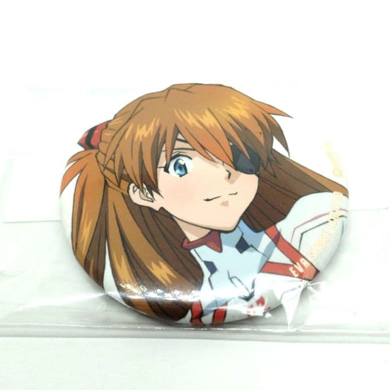 希少 エヴァンゲリオン アスカ 缶バッジ - メルカリ