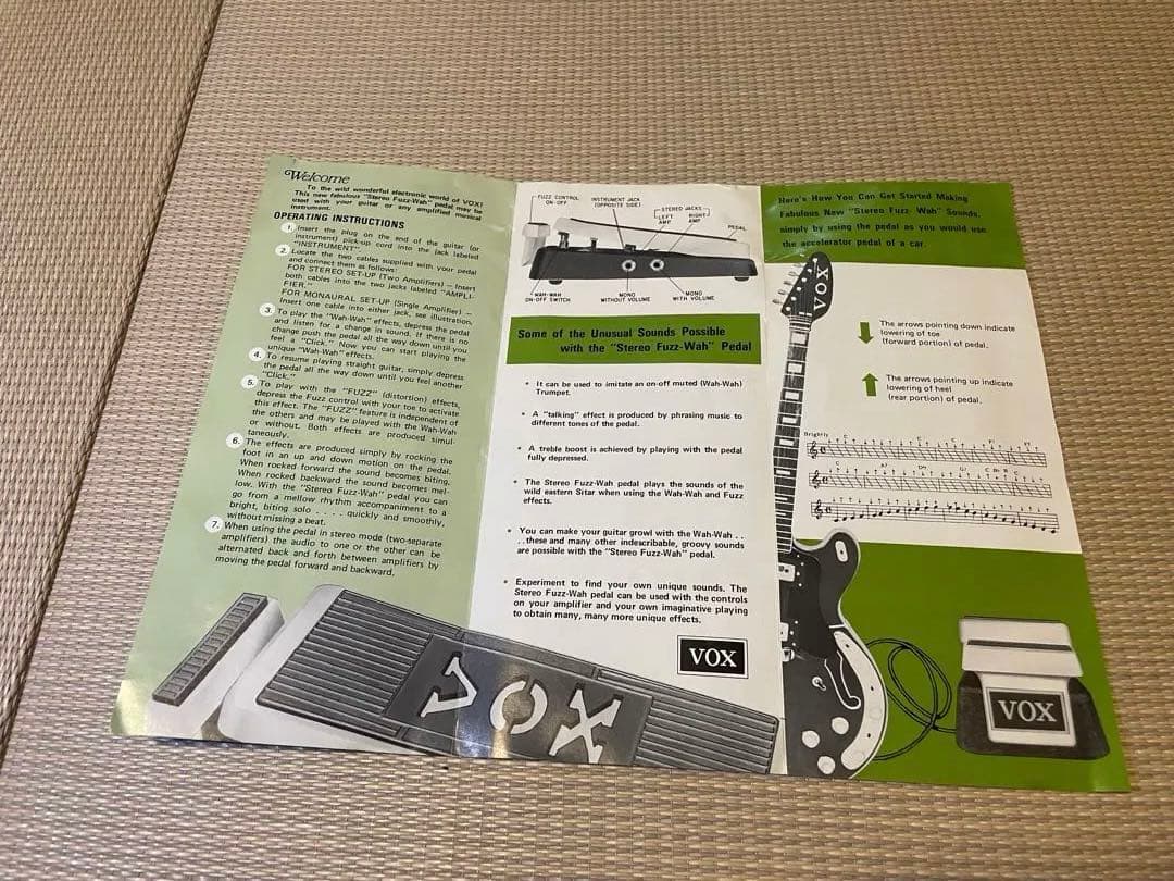 ギター VOX FUZZ WAH PEDAL