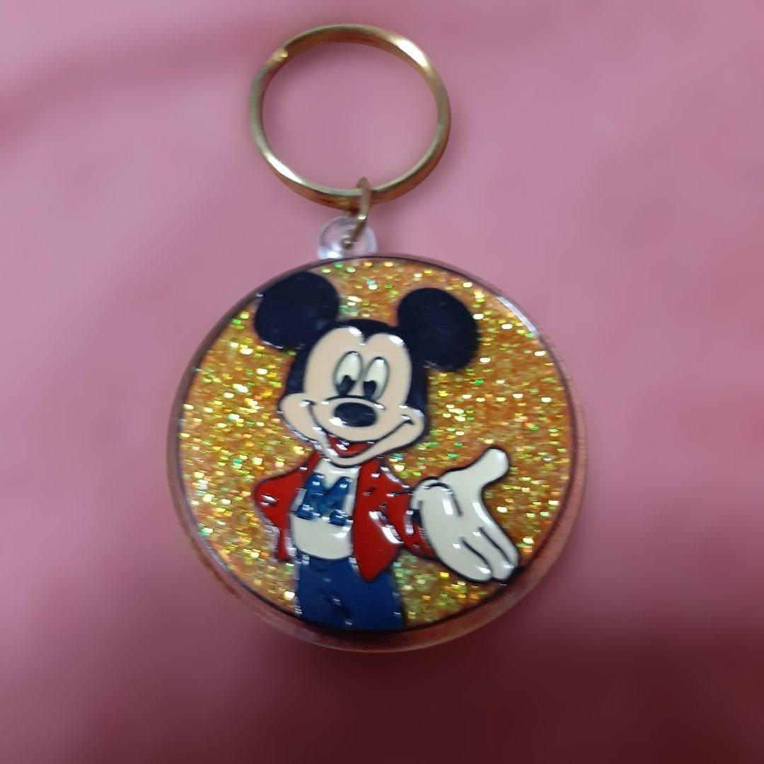 未使用6個ヴィンテージDisney◆ミッキー・ミニー・ドナルドダックキーホルダー