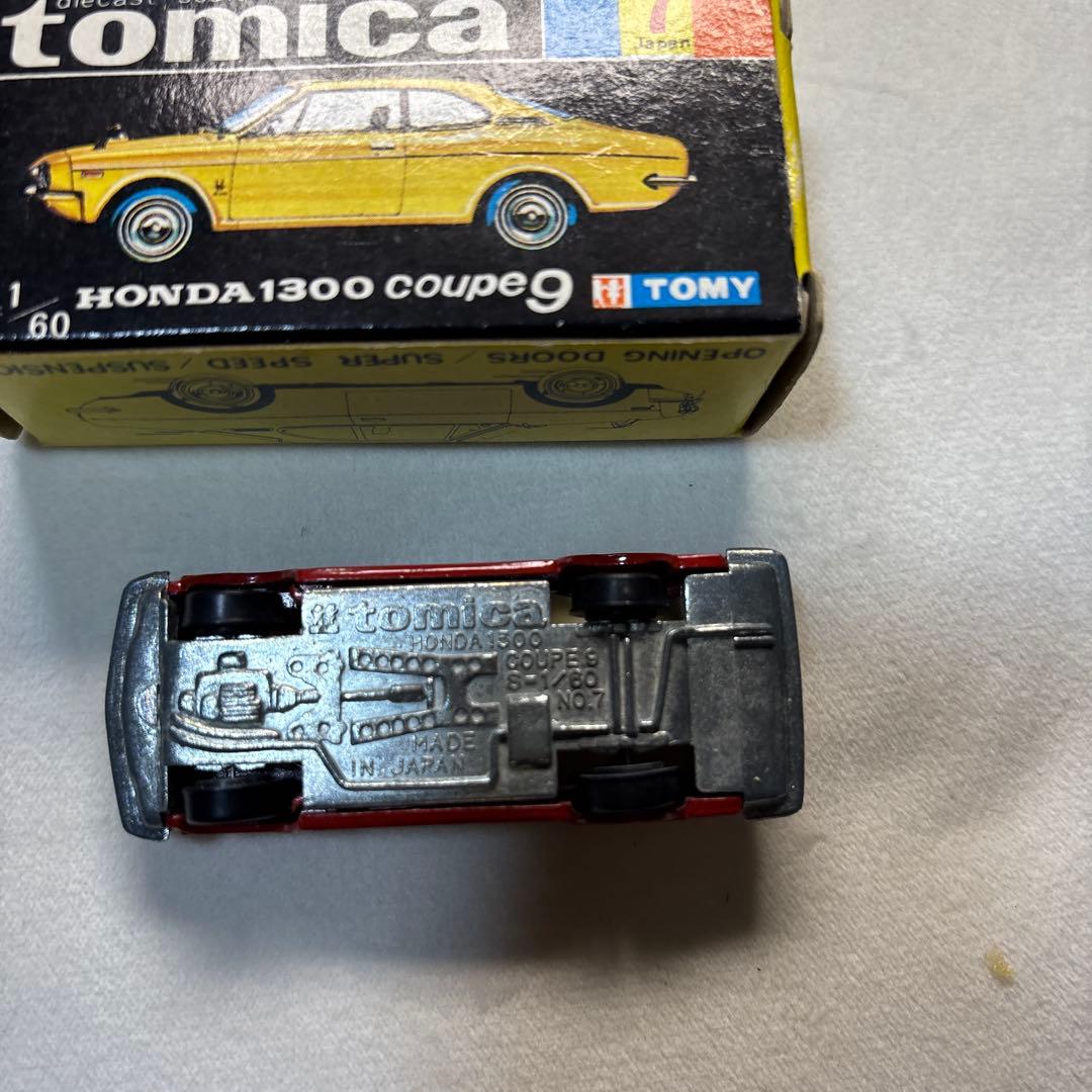 トミカ ホンダ1300 クーペ9 赤 箱付き 日本製 S=1/60 当時物