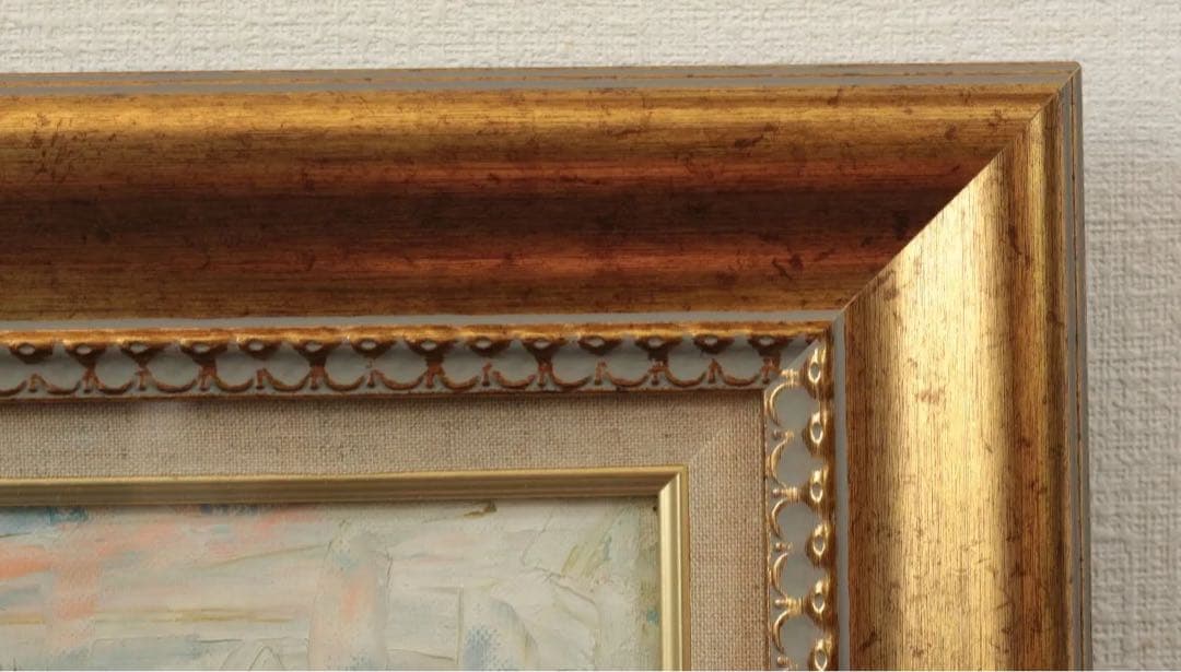 箱根芦ノ湖　F4／尾身周三 (油彩)