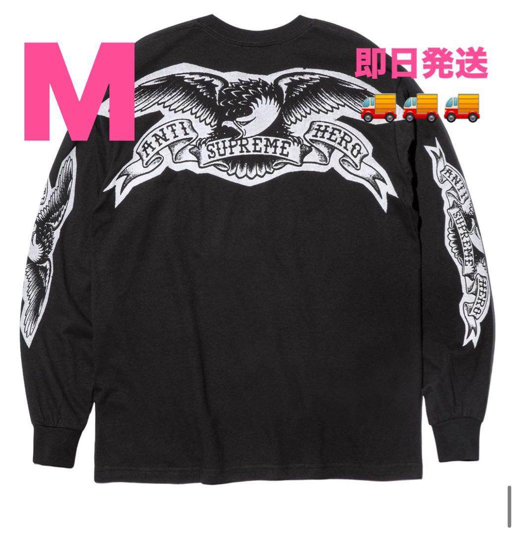Supreme x ANTIHERO Eagle L/S Tee Black