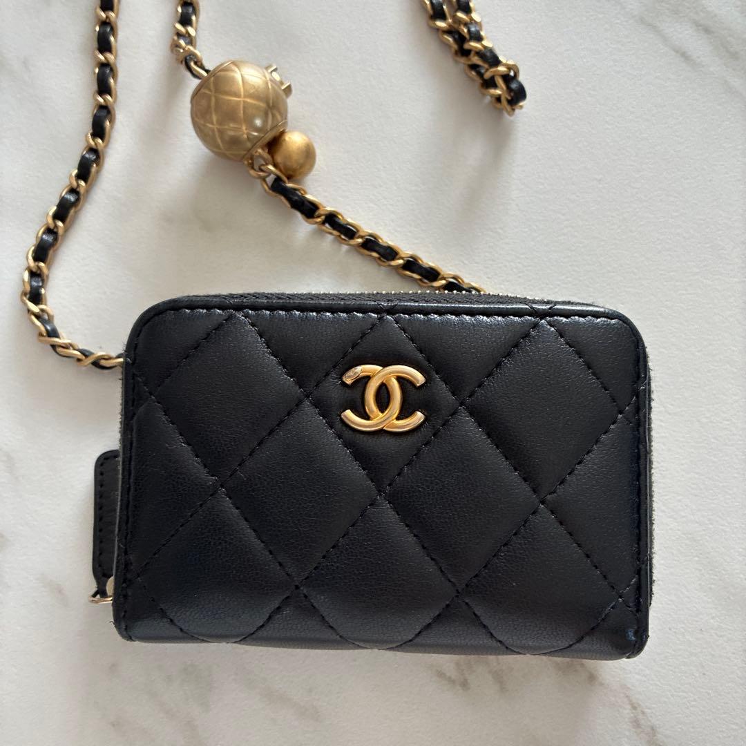 チ*エ様 美品　CHANEL シャネル　ミニミニマトラッセ　チェーンウォレット