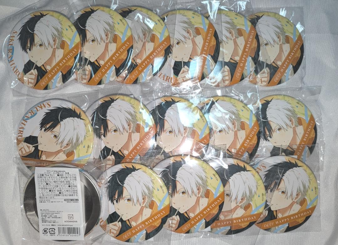 WIND BREAKER 桜遥 バースデー ビッグ 缶バッジ