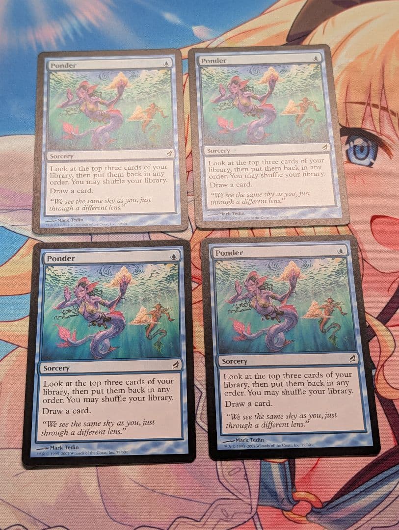 MTG 思案/Ponder 英語 4枚 LRW - メルカリ