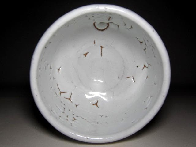 人間国宝 十一代 三輪休雪 萩白茶碗「春雲」 表千家十四