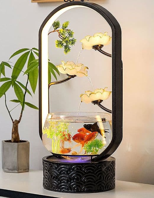 中型ガラス水槽 LEDライト付き