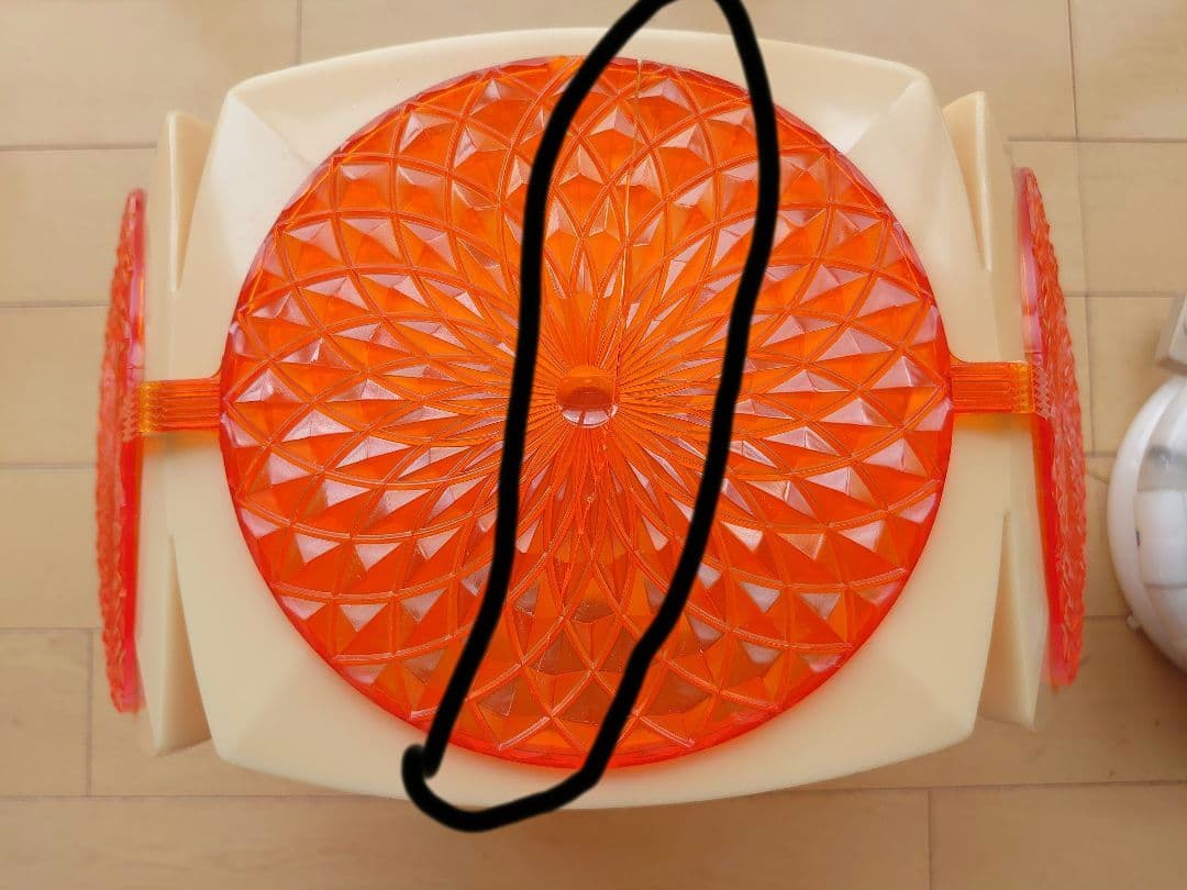 松下電工 ナショナル レトロ ポップ 昭和レトロ オレンジ 蛍光灯 照明器具