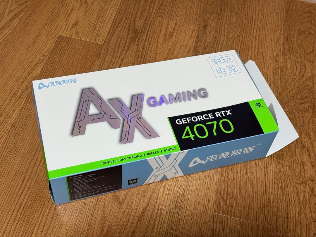 美品】AX-GAMING GeForce RTX4070 X3W OC12GB