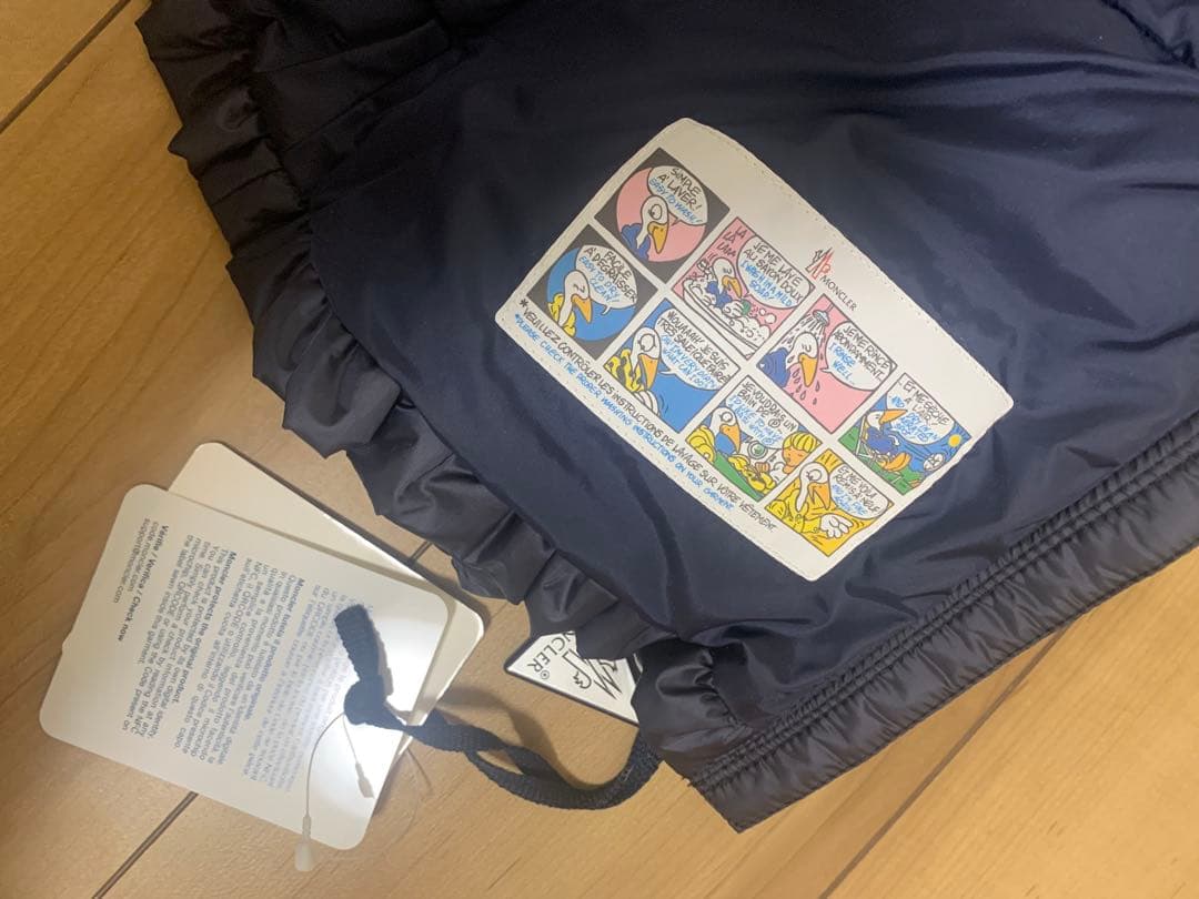 MONCLER 新品ネイビー フリル付きダウンジャケット12-18
