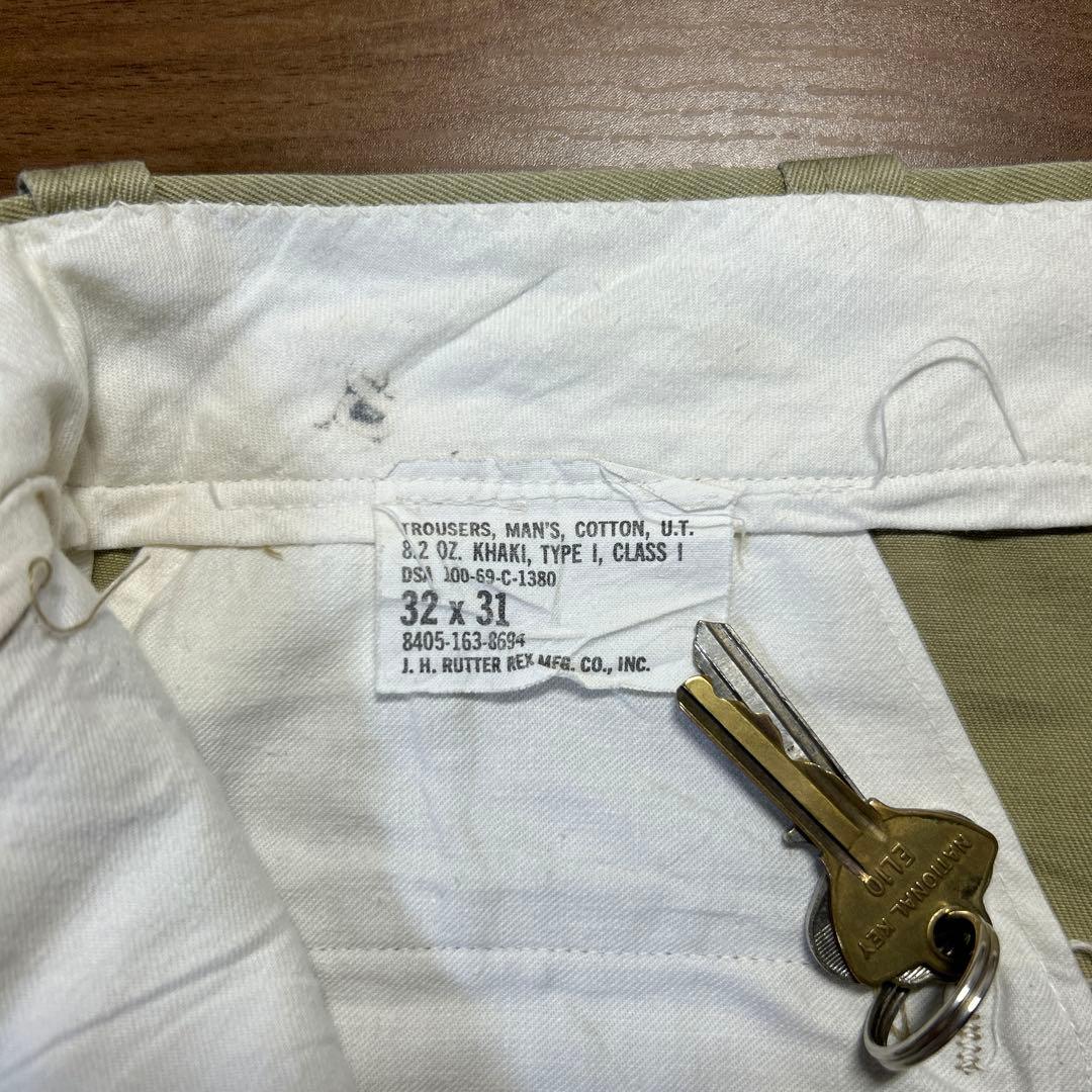 [used] 60s u.s.army チノパン 実物 ヴィンテージ 32×31