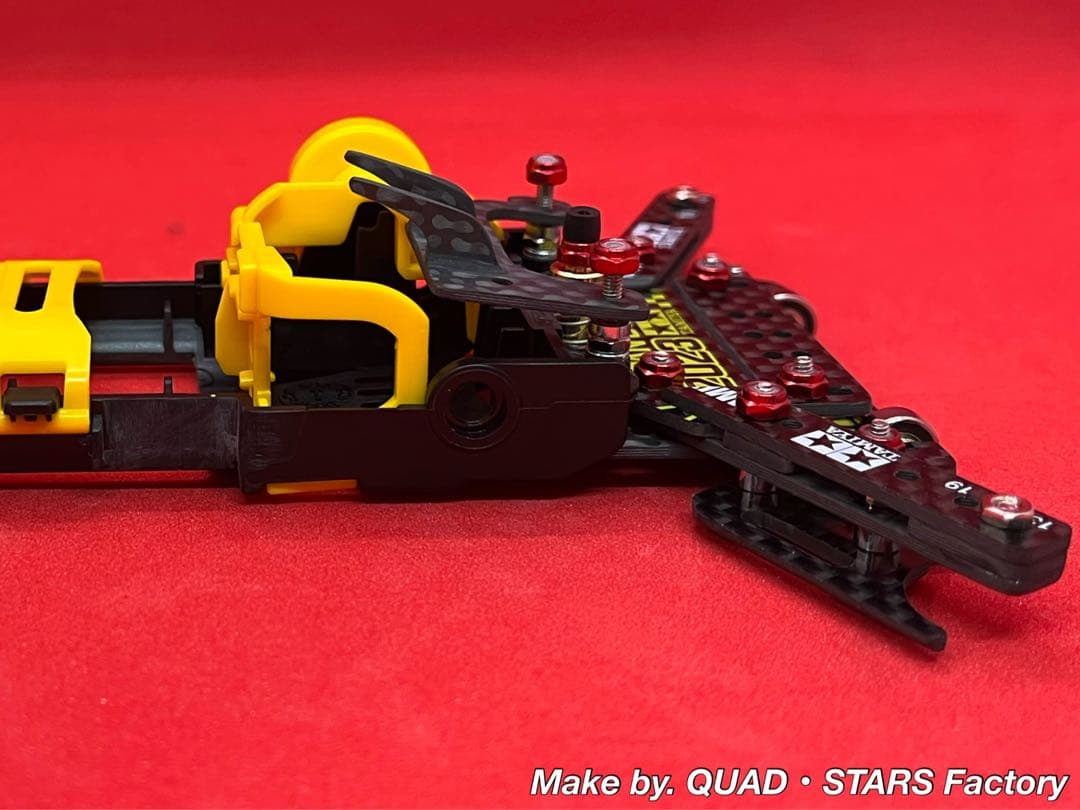 ミニ四駆・VZ用】1軸リヤアンカー＋リヤスキッド＋モーター押さえ＋ A