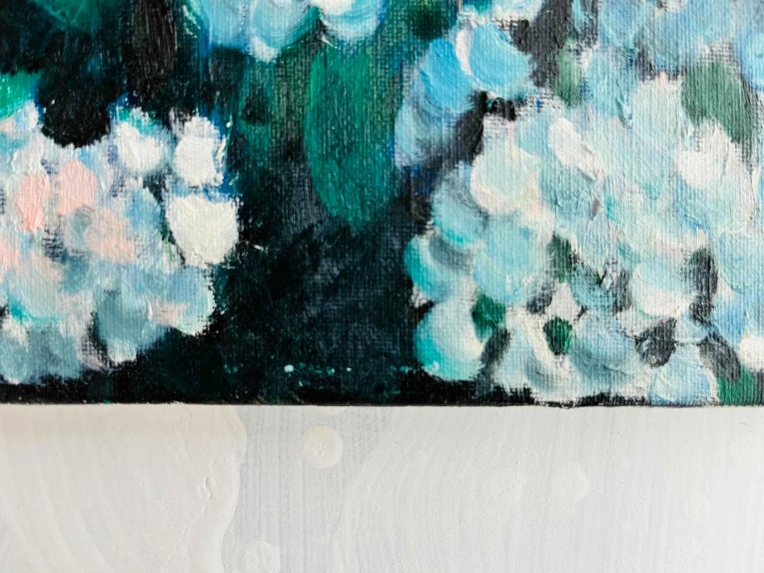 32×41㎝『紫陽花』油彩絵画・原画・F6