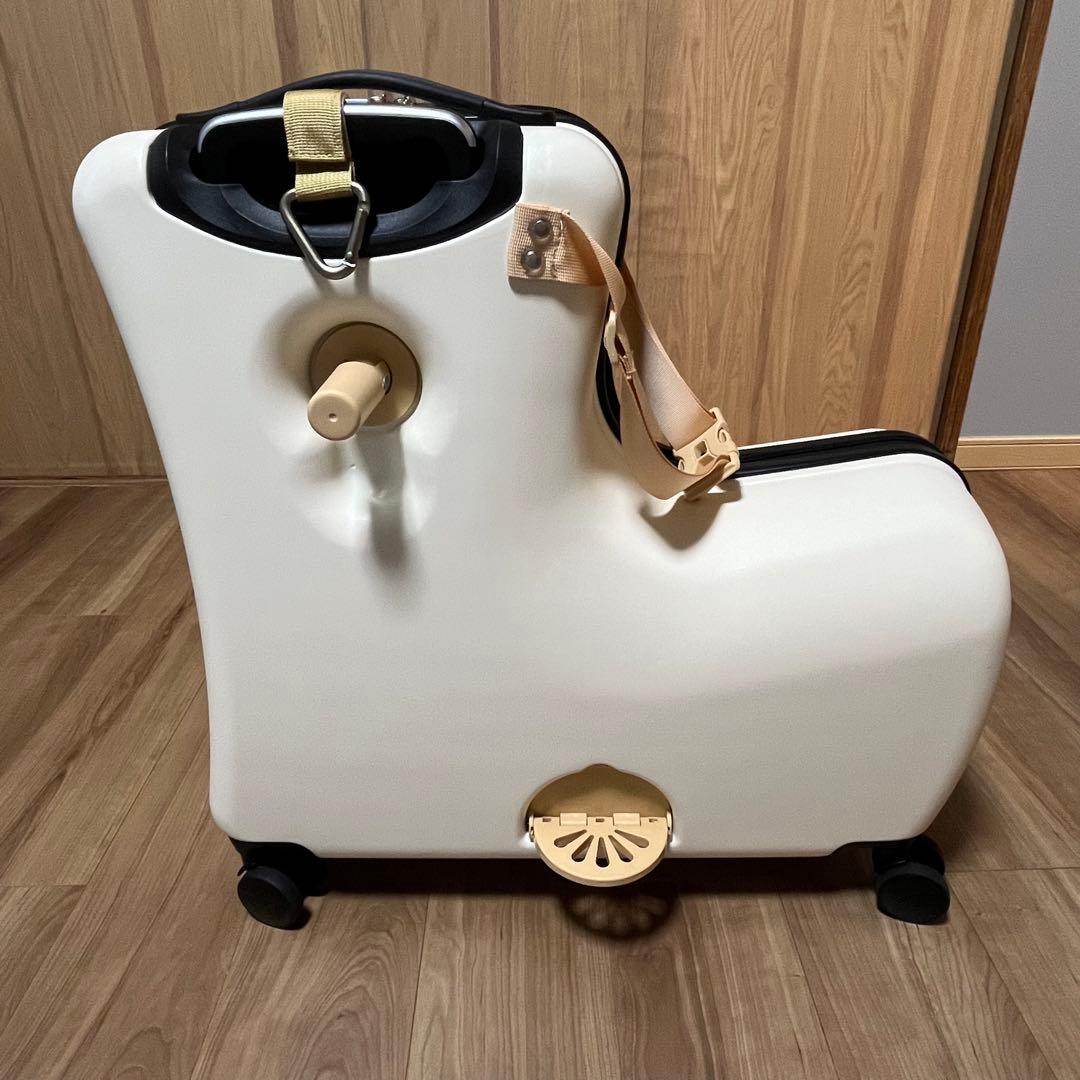 キッズトラベル 子供が乗れるキャリーケース 折りたたみ式 ブラック M