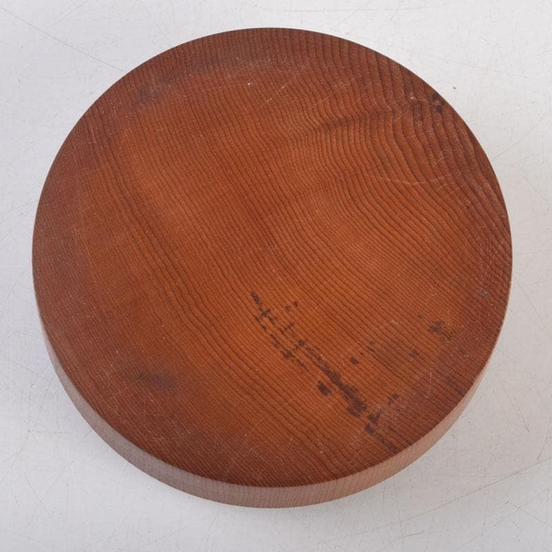 茶道具　飛騨一位一刀彫　川上彫房　香合　在銘　共箱　V　8797