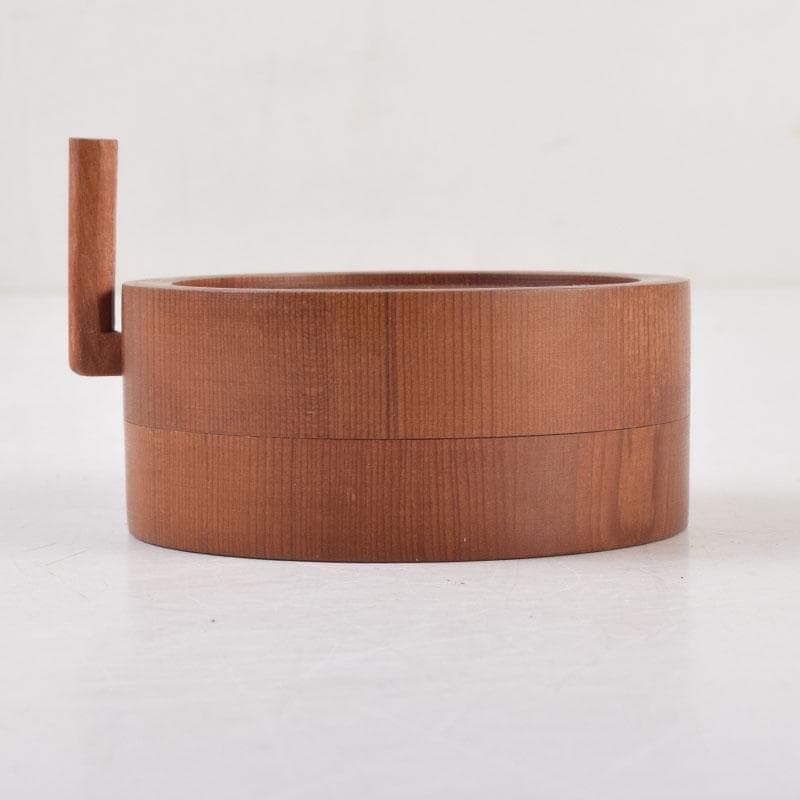 茶道具　飛騨一位一刀彫　川上彫房　香合　在銘　共箱　V　8797