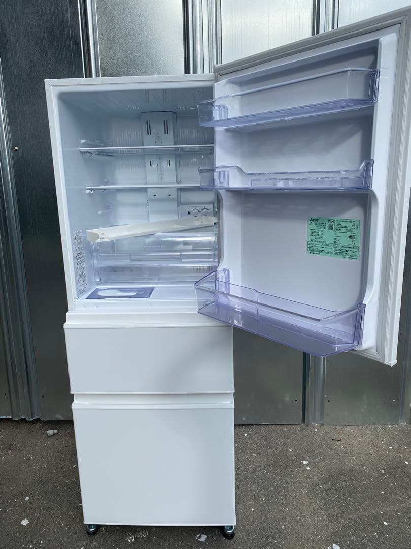 【美品】三菱 冷蔵庫 3ドア MR-C33K-W 330L 25年製