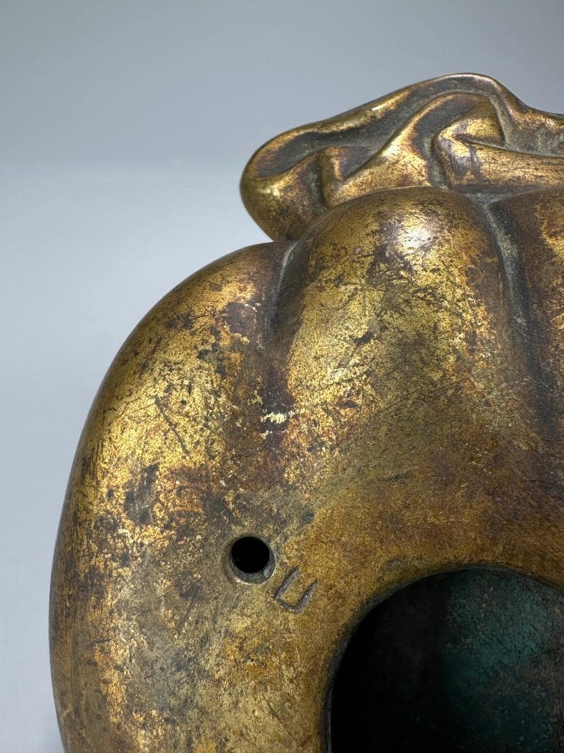 中国美術　清朝　銅製　寿星老人　銅香炉　香薫炉　文房置物　唐物　時代香炉　古物