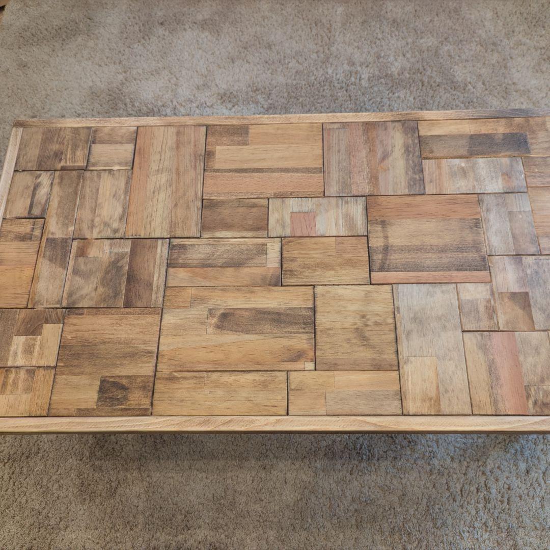 ローテーブル ✨木製 ハンドメイド サイドテーブル 古材風 おりたたみ