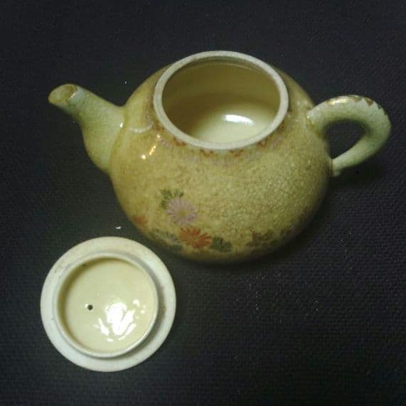 薩摩焼 玉山 古薩摩 急須 煎茶碗 茶器 茶器セット 骨董 アンティーク ウ10