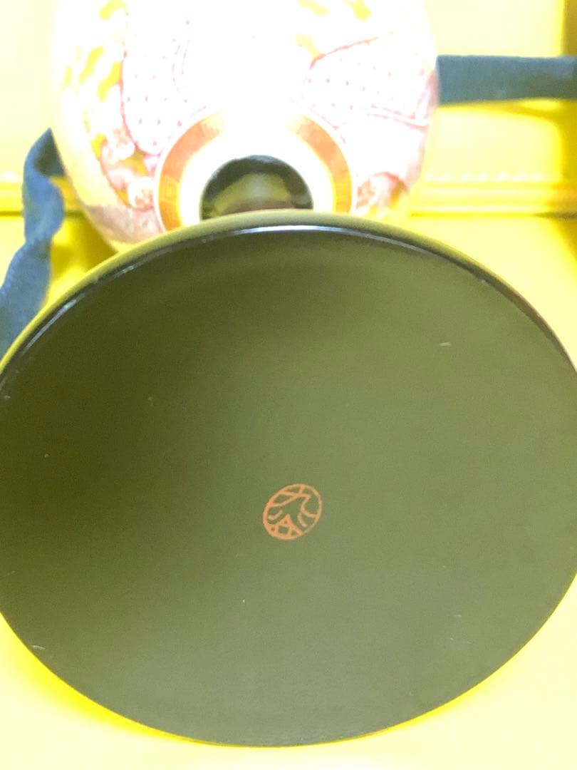 福島武山赤絵鶴之図洋盃ワインカップ九谷焼百貨店購入品