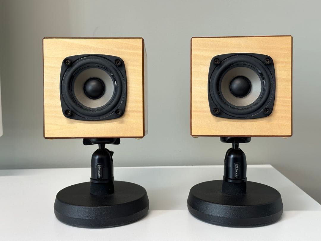 美品 MH Audio WAON スピーカー ナチュラル + 純正スタンド 美品 MH Audio WAON スピーカー ナチュラル + 純正スタンド 美品 MH