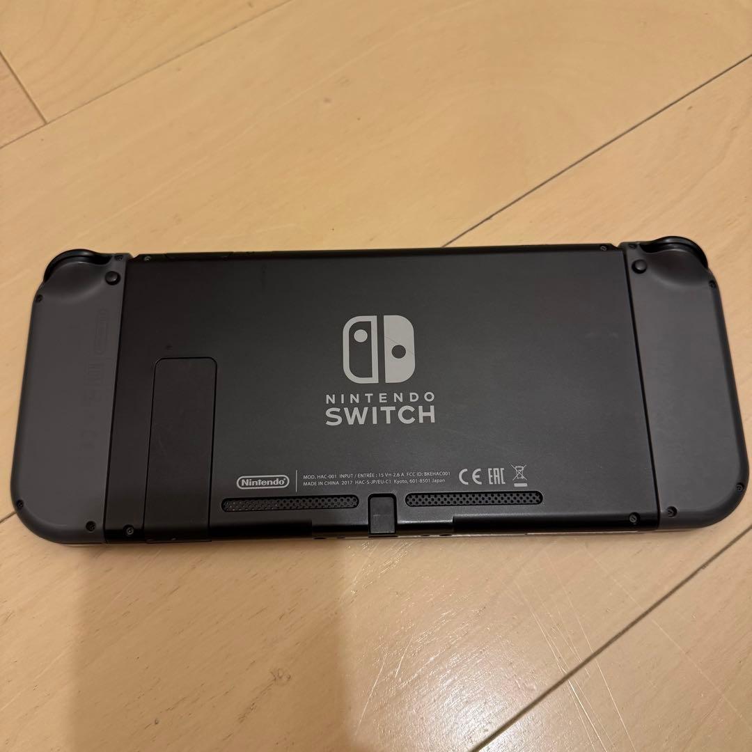 Nintendo Switch 本体 グレー 付属品完備　ポーチ付き