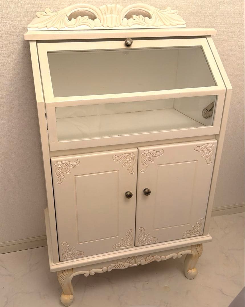 アンティーク　キャビネット　猫足　姫系家具　ロココ調 5086-50.jpg