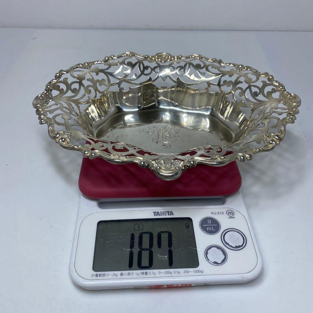 ゴーハム　sterling 透かし鉢　187g トコニ　東さ7-0304②