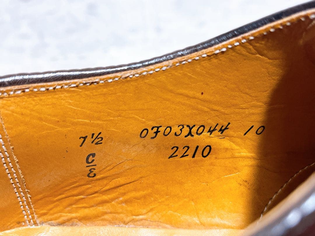 アメリカ製【美品】Alden コードバン Uチップ ビジネスシューズ US7.5