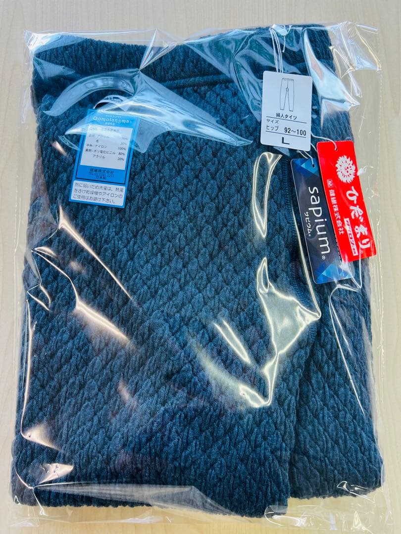 【正規品】ひだまり肌着 チョモランマ 婦人 タイツ L 箱なし特価 QMS862