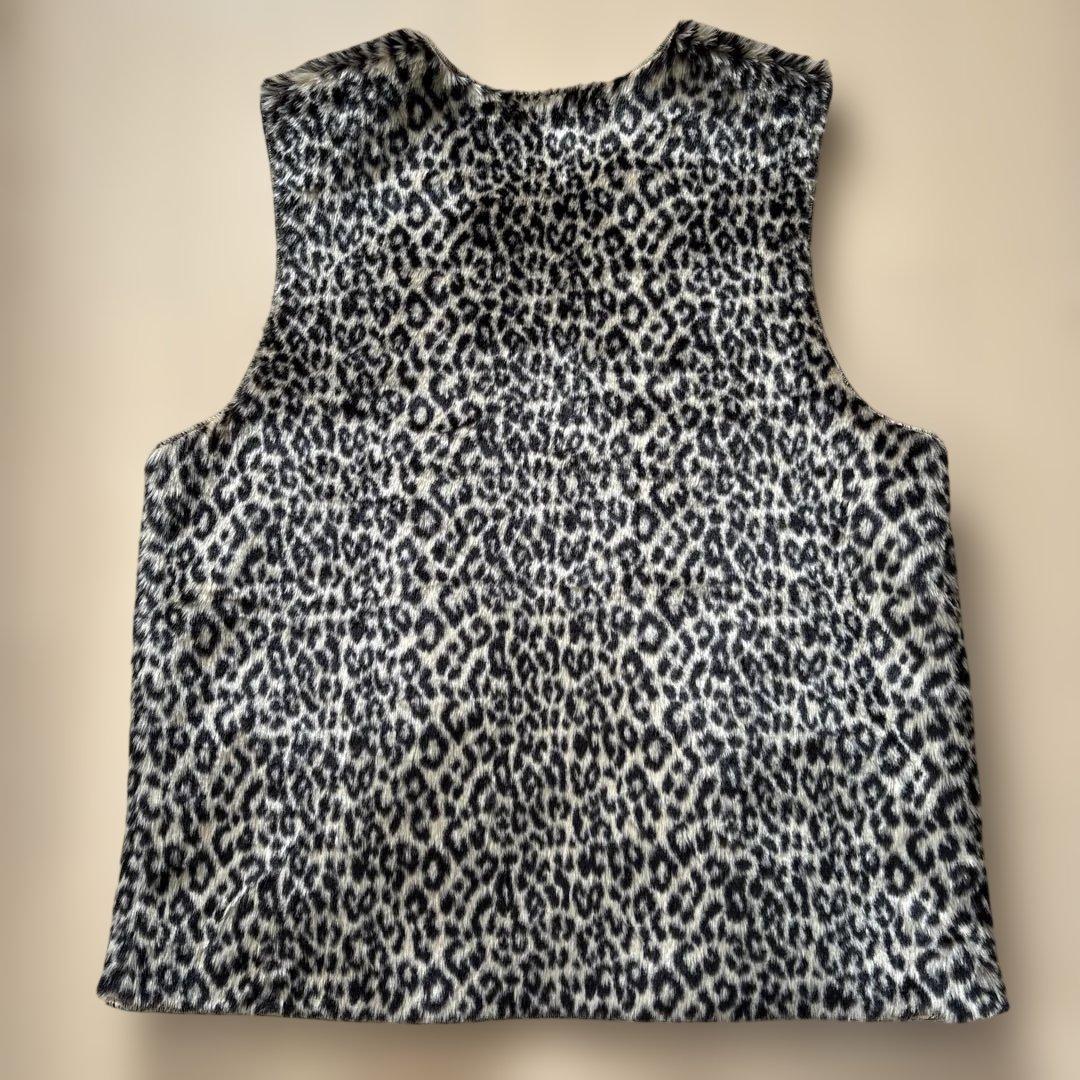 US三軒茶屋 レオパード　フェイクファー　ベスト 新品未使用　完売品