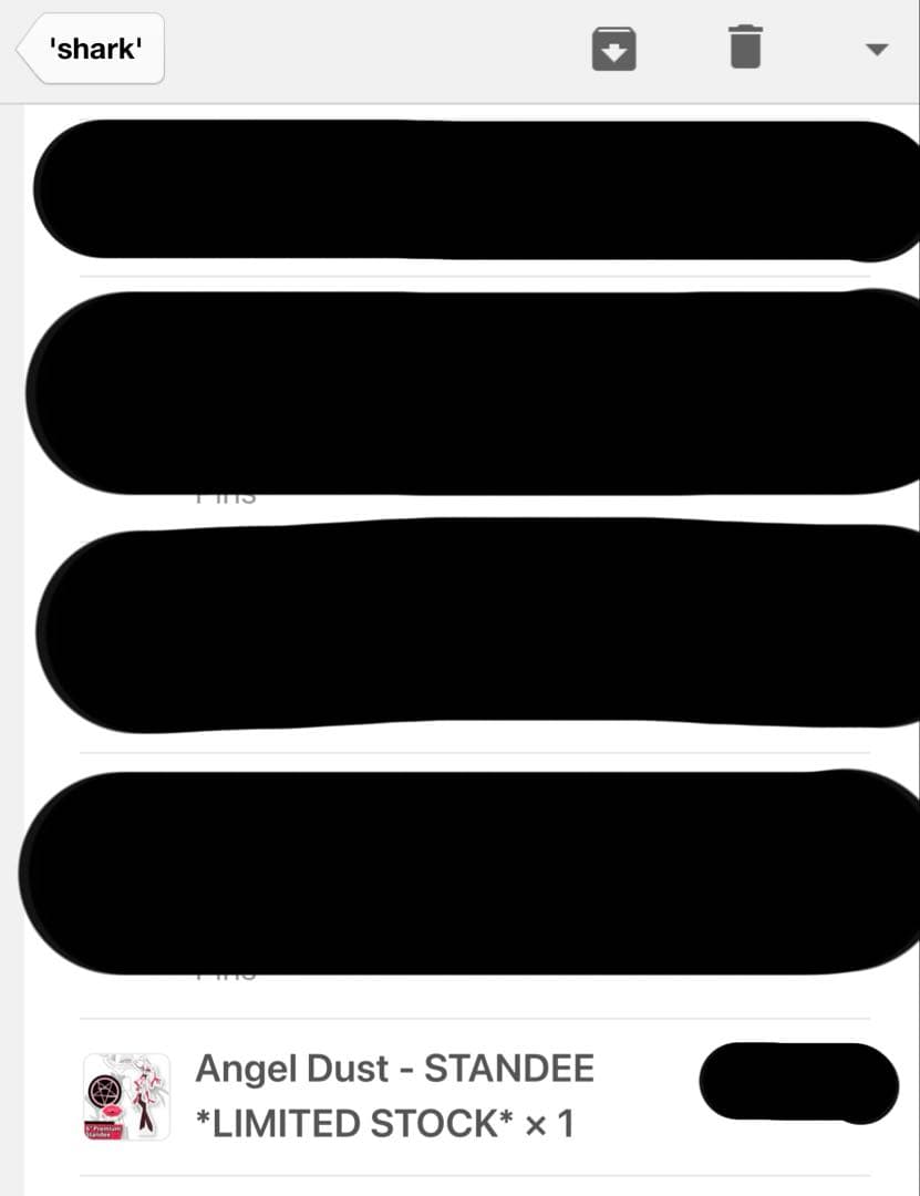 【新品】ハズビンホテル　エンジェルダスト　アクスタ sharkrobot【レア】